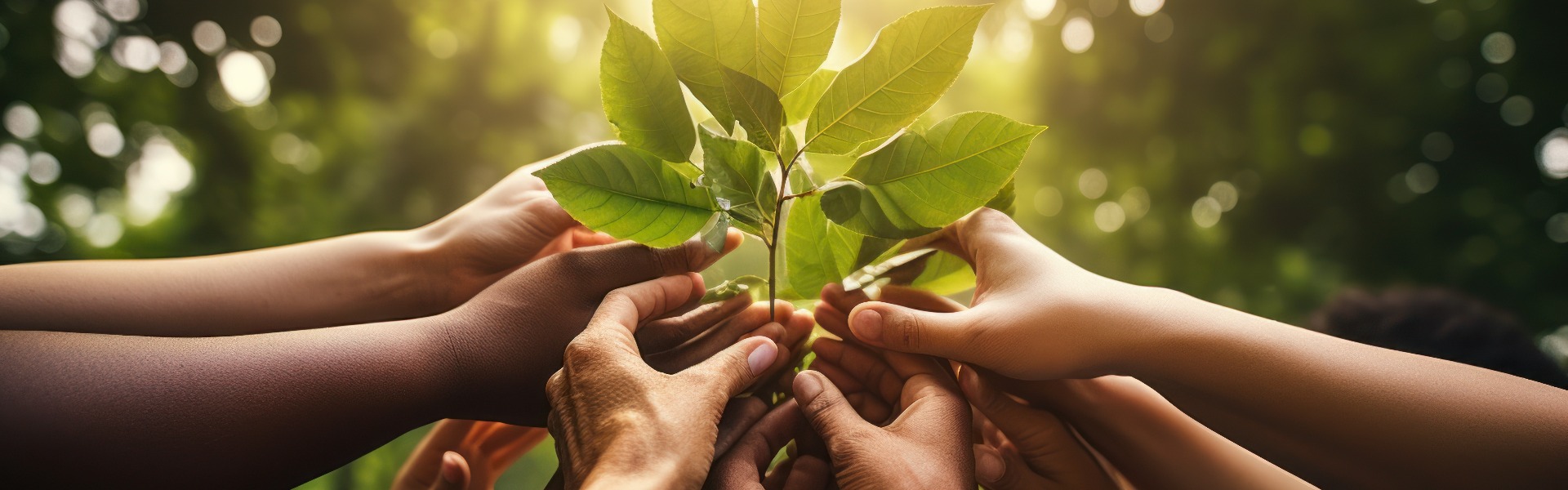 Pflanzen, Nachhaltigkeit und die Erde in den Händen von Geschäftsleuten für Teamarbeit, Unterstützung oder Umwelt Zusammenarbeit, Wachstum und Investitionen in Menschen und den Boden für die Zukunft.